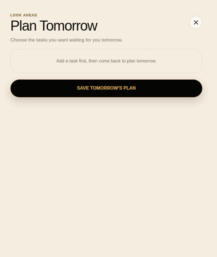 NEXT: Choose tomorrow’s priorities ahead of time