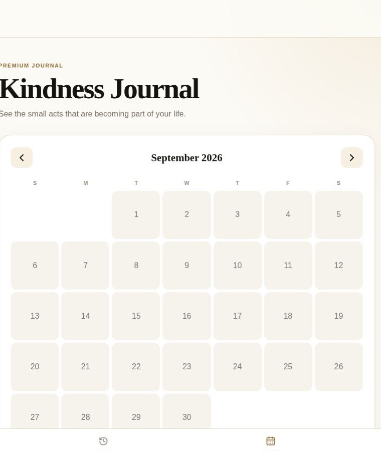 One Kind Act: See the full kindness journal