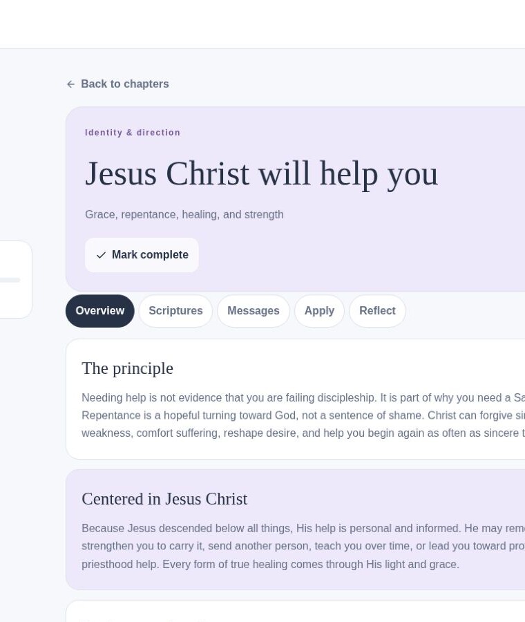 Strength in Christ: Study teachings and reflect