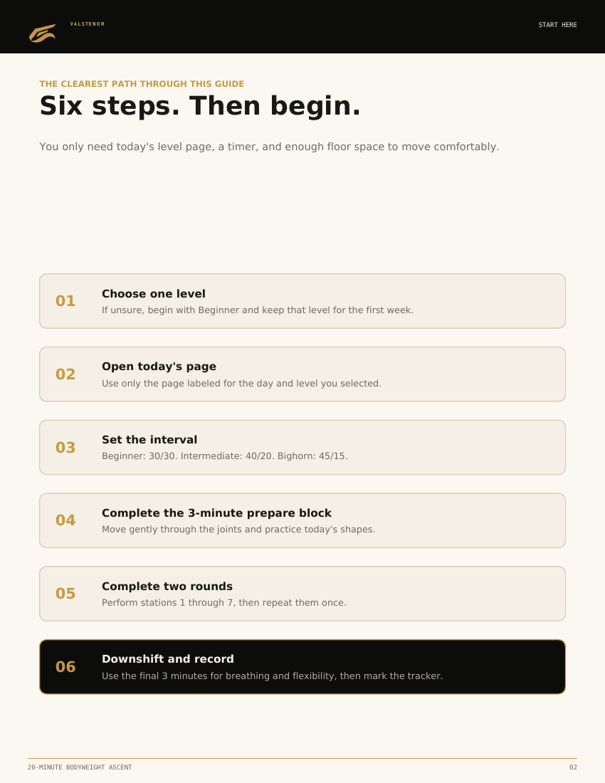 The 20-Minute Bodyweight Ascent sample page 1